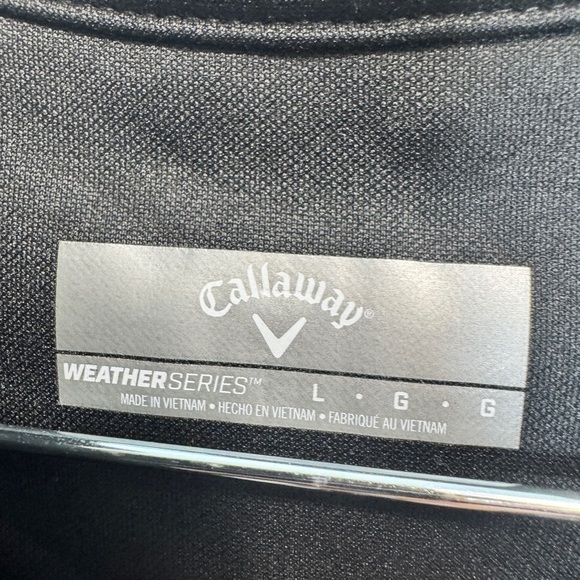 Callaway Long Sleeve Ottoman 1/4 Zip Pullover Black - Picture 6 of 10